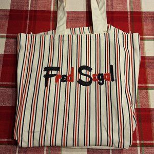Fred Segal Women's Embroidered Stripe Tote Bag